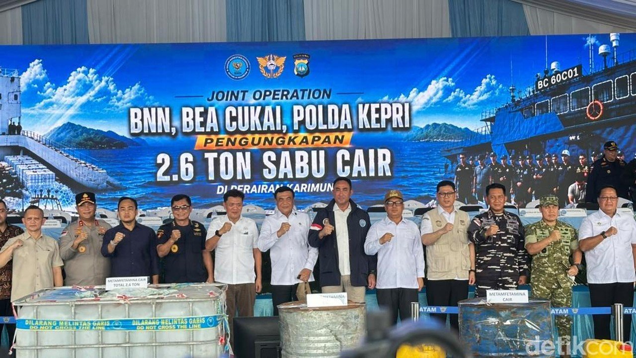 Indonesia Tegas Tolak Jadi Pasar Narkoba Usai Sita 2,6 Ton Sabu Cair