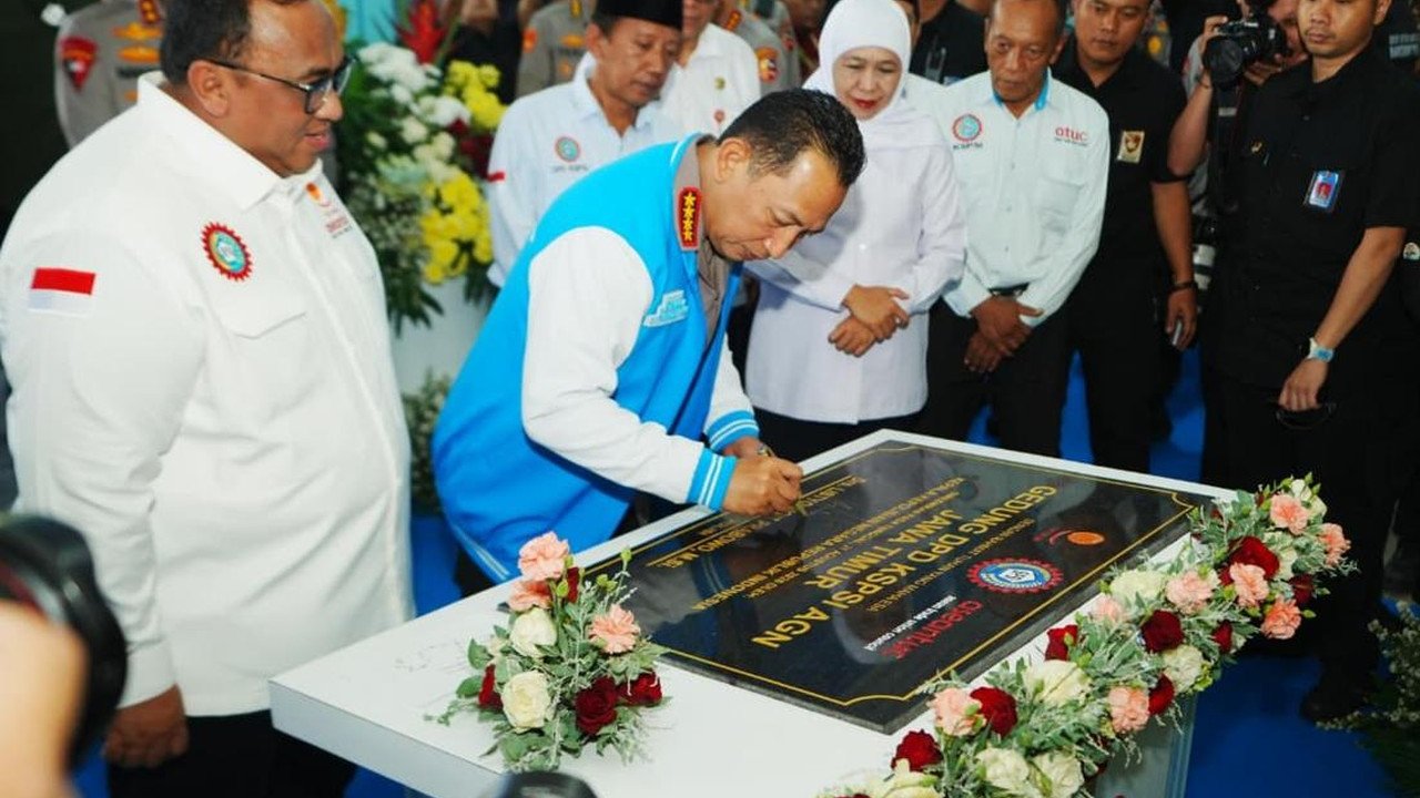Kapolri Resmikan Gedung KSPSI Jatim Setelah Terbengkalai Puluhan Tahun