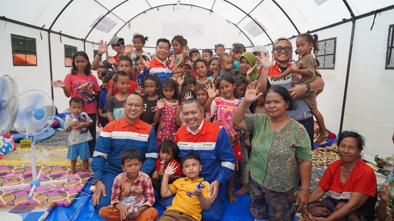 Pertamina Hadir di Flores: Bantuan Kemanusiaan dan Trauma Healing untuk Korban Gempa