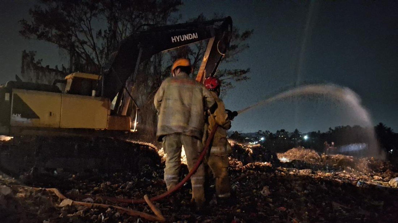 Api di TPA Galuga Bogor Mengecil, 2,4 Hektare Lahan Masih Terkendali