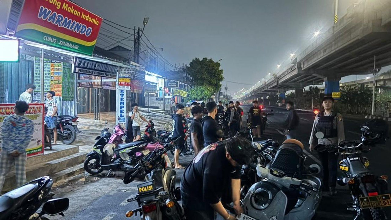 Brimob dan Polisi Amankan 4 Motor Diduga untuk Balap Liar di Jakarta Timur