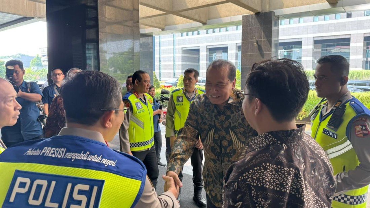 Chairul Tanjung dan Menko Polkam Djamari Hadiri HUT ke-71 Korps Lalu Lintas
