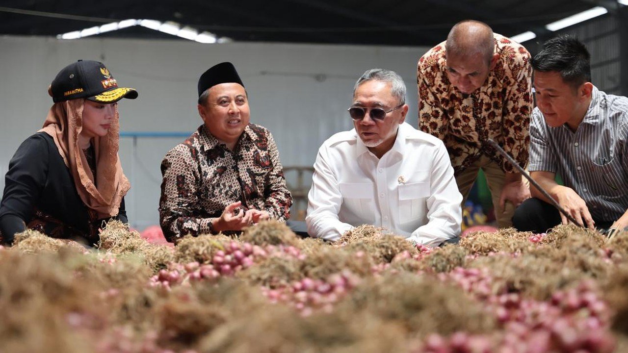 Ekspor Bawang Merah Brebes ke Thailand, Zulhas: Surplus Produksi Nasional
