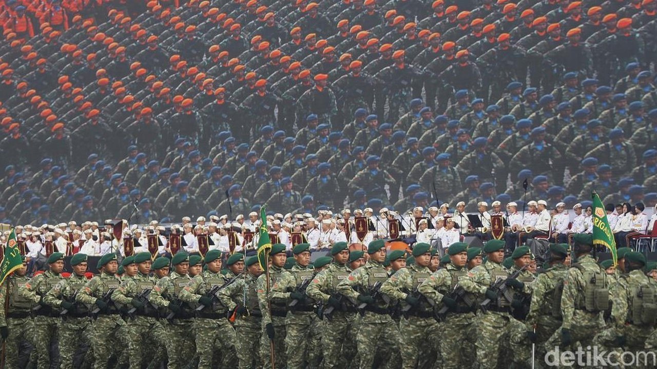 HUT ke-81 TNI Pindah Lokasi ke Cilangkap, Parade Kapal Induk Dibatalkan