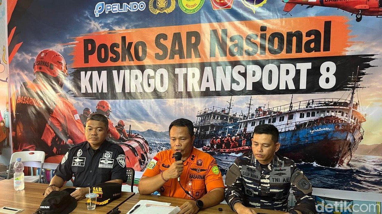 Kapal Virgo Hilang Kontak, Upaya Evakuasi Terhalang Gelombang 2,5 Meter