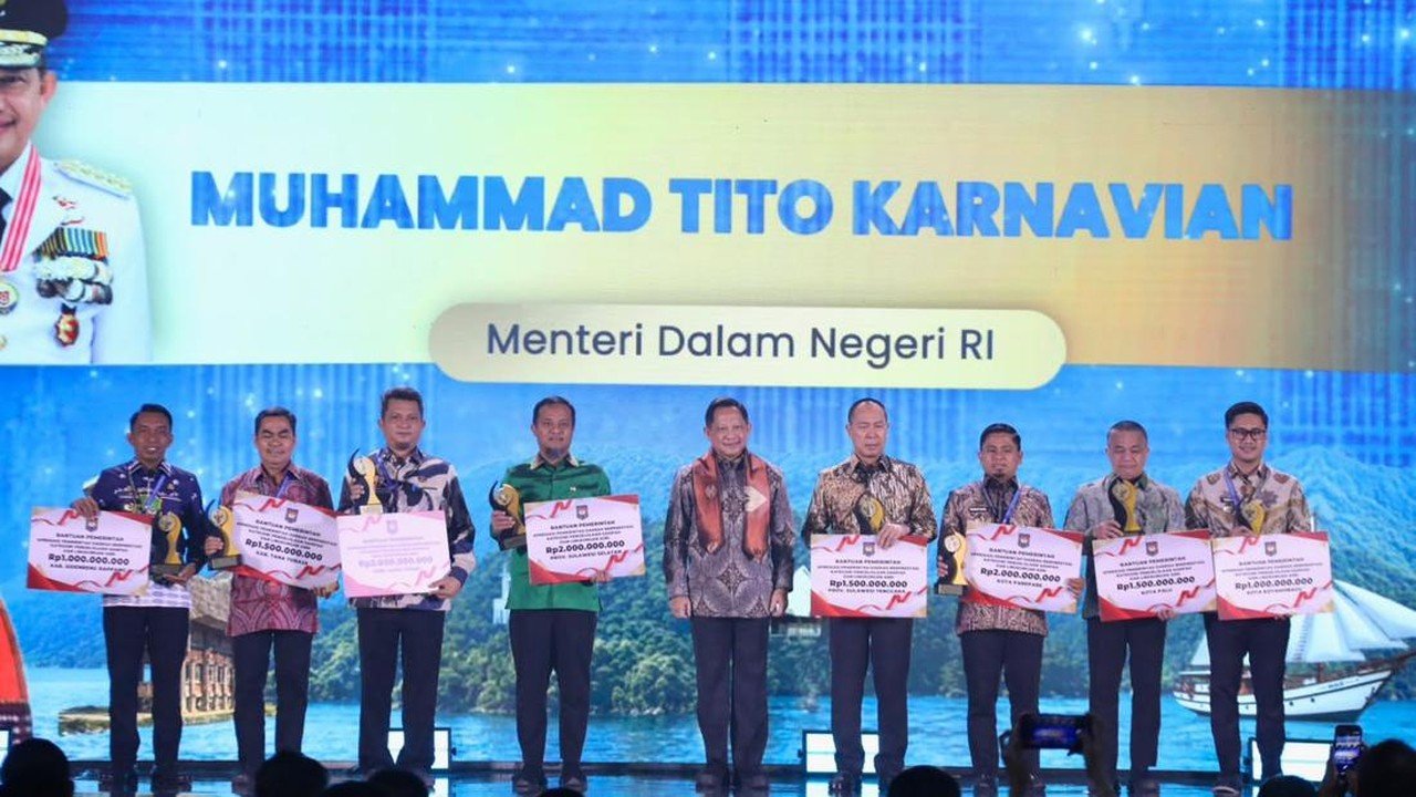 Kemendagri Apresiasi Pemda Sulawesi Raih Penghargaan Kinerja Daerah