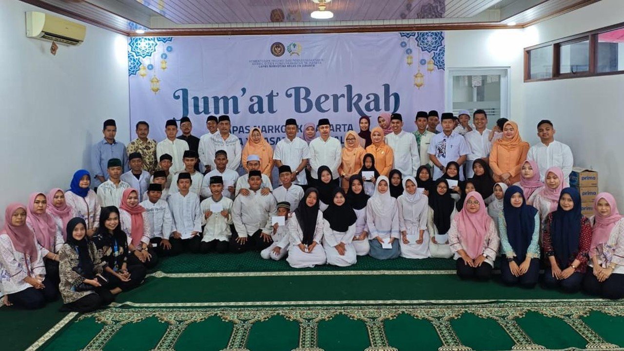 Lapas Narkotika Jakarta Tebar Kebaikan, Undang Anak Yatim dalam "Jumat Berkah"
