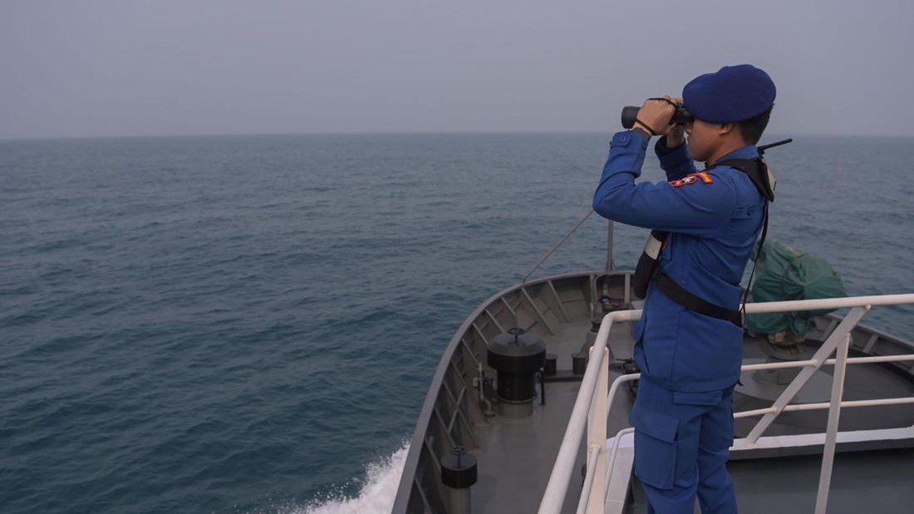 Lokasi Terakhir Kapal yang Hilang Kontak di Sekitar Gunung Anak Krakatau Terpantau di Pulau Sebesi