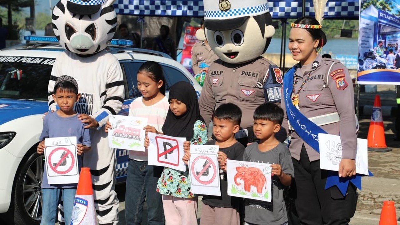 Polantas Kaltara Sapa Warga Lewat Expo dan CFD di Tepian Sungai Kayan