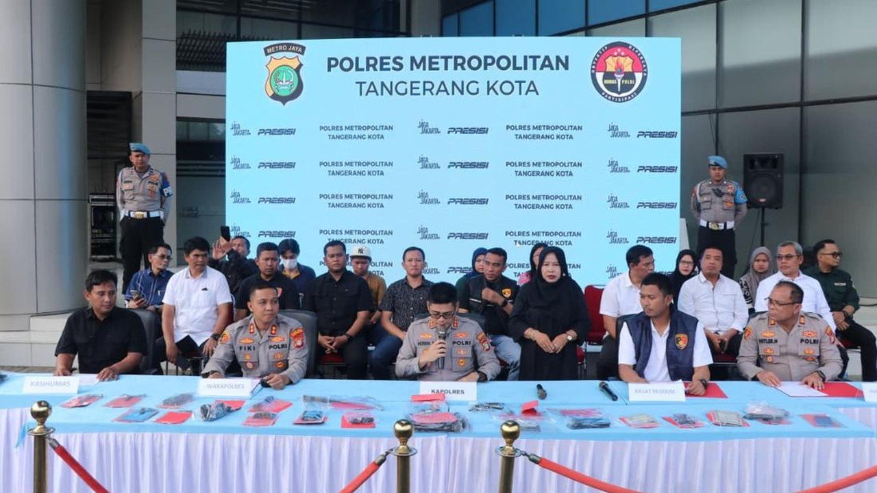 Polisi Tangkap 38 Pelaku Curanmor di Tangerang, 33 Motor Disita