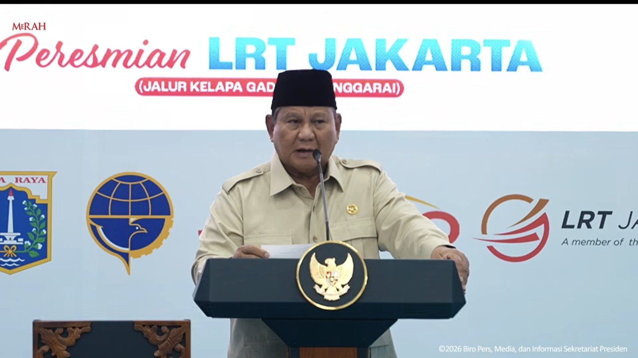 Prabowo: Jabodetabek, Metropolitan Terbesar Dunia dengan 42 Juta Jiwa