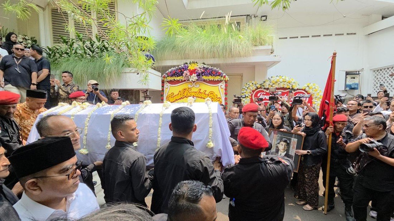 Prosesi Pemakaman Guruh Soekarnoputra Dikawal Ketat Polda Metro Jaya