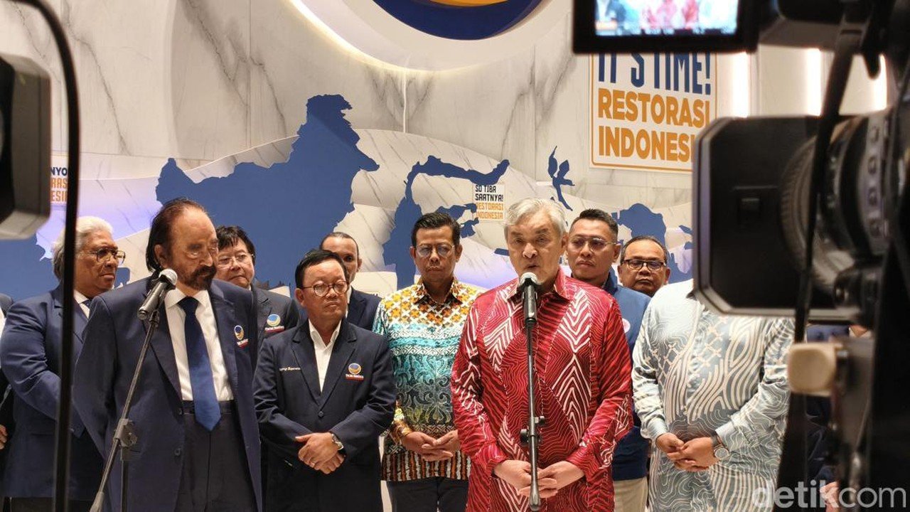 Surya Paloh dan PM Malaysia Jajaki Kerja Sama Sekolah Partai NasDem dan UMNO
