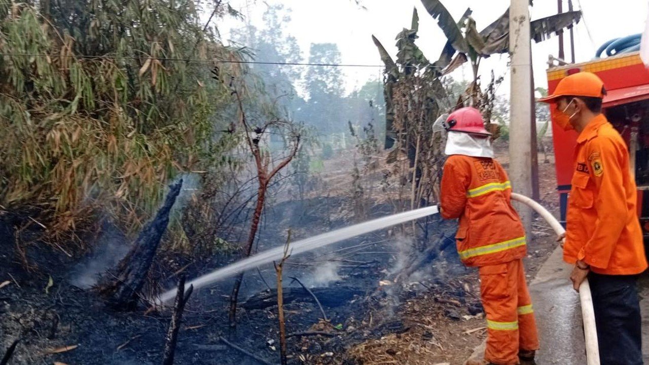 Warga Bogor Diimbau Tak Bakar Sampah Sembarangan Setelah Lahan 500 Meter Persegi Terbakar