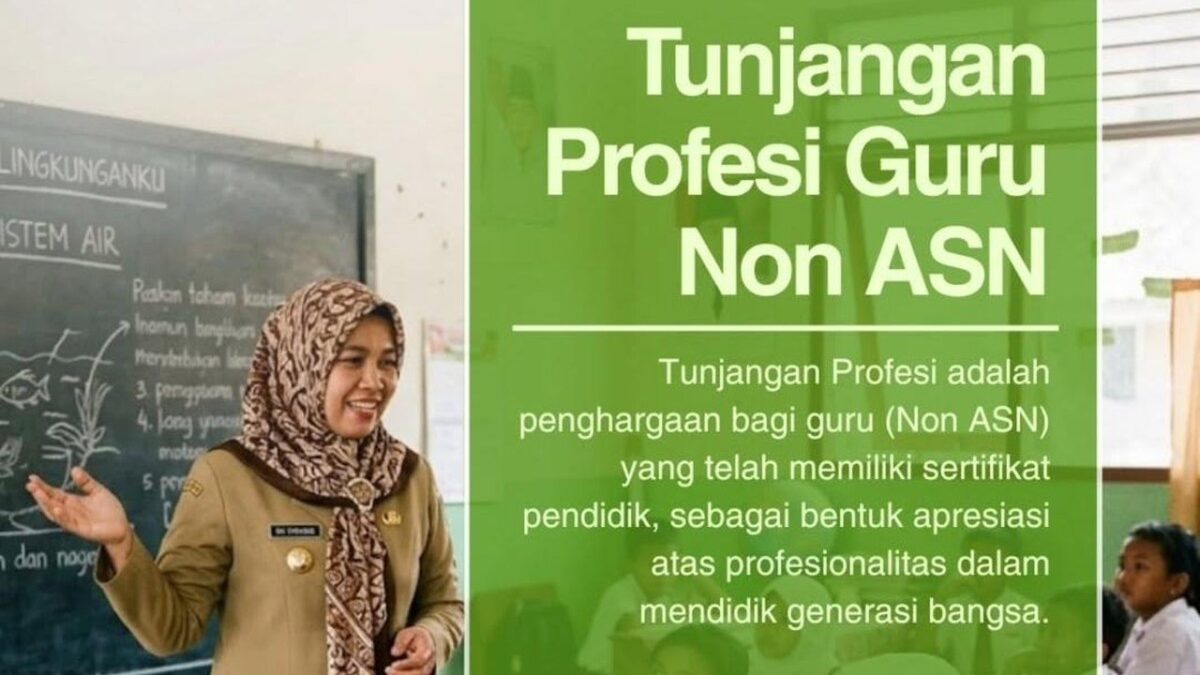 TPG Guru Non-ASN Cair 100 Persen untuk Juli-September 2026